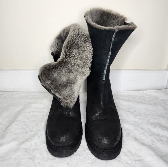 ASH Leather Shearling Boots - Picture 10 of 14